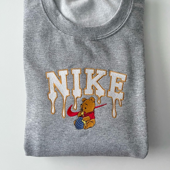 Gildan Sweaters - Winnie the pooh embroidered crewneck